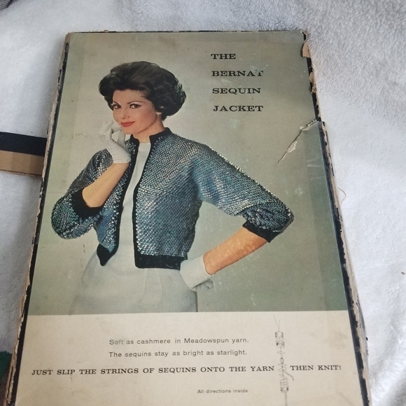 Vintage Bernat Sequin Jacket - Picture 1 of 16